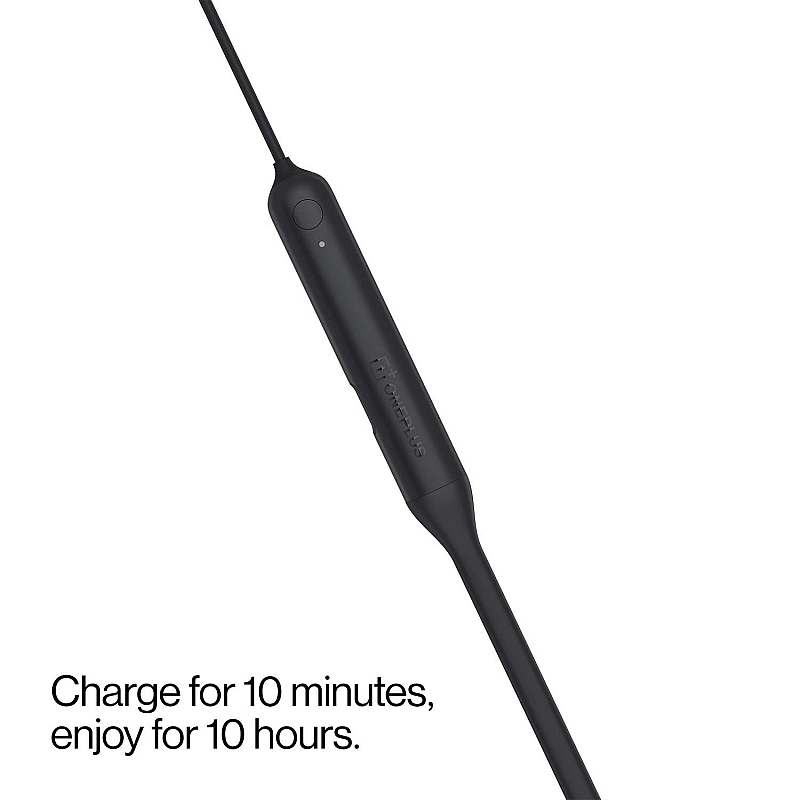 One Plus Bullets Wireless Z In-Ear Bluetooth Earphone with Mic (Black)