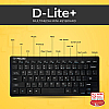 Lapcare D Lite Plus Wired Mini Keyboard with Chocolate Keys (Black)