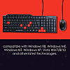 QUANTUM QHM8810 Spill-Resistant Wired Keyboard and Mouse Combo (Black)