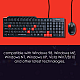 QUANTUM QHM8810 Spill-Resistant Wired Keyboard and Mouse Combo (Black)