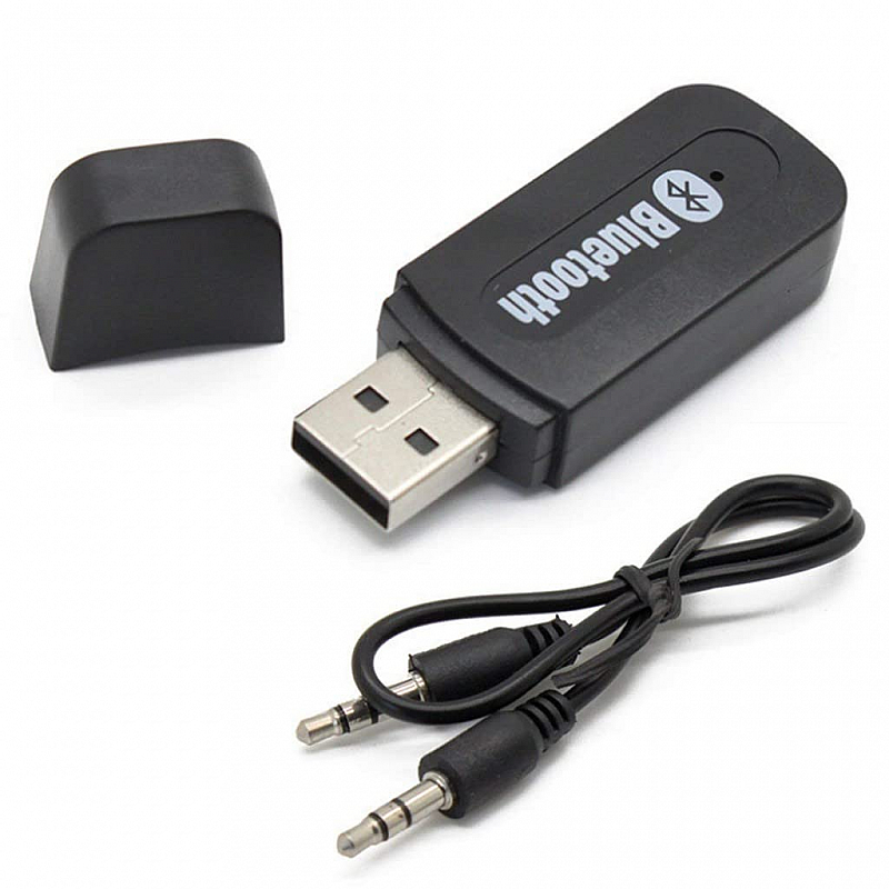 Bluetooth Adapter Dongle Audio Music Receiver with 3.5 mm Aux Cable for cars