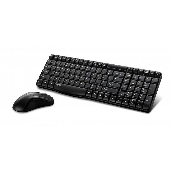 Rapoo X1800 Wireless Keyboard and Mouse Combo (Black)