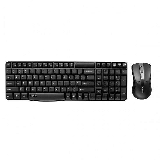 Rapoo X1800 Wireless Keyboard and Mouse Combo (Black)