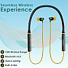 PTron Tangent Beats neckband Bluetooth Headset (Yellow, Black, In the Ear)