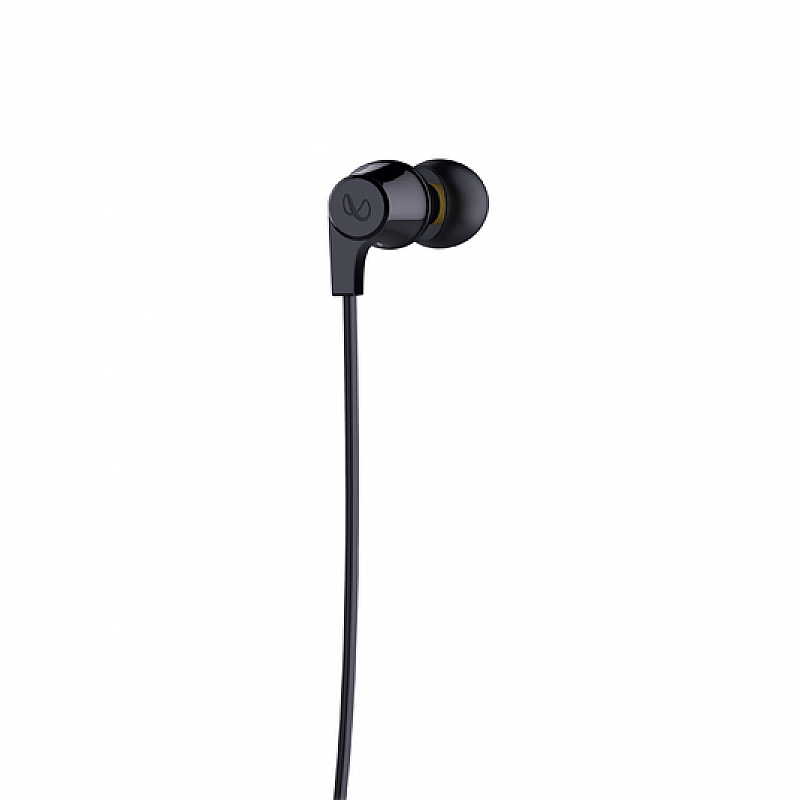 Infinity JBL Glide 105 in Ear Wireless Dual EQ Deep Bass IPX5 Sweatproof Headphones with Mic (Charcoal Black)