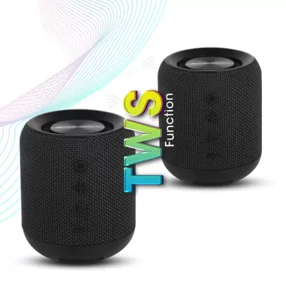 ZEBRONICS Zeb-Music Bomb 10 Watt 1.0 Channel, 1.1 Channel Truly Wireless Bluetooth Portable Speaker (Black) ZEBRONICS Zeb-Music Bomb 10 Watt 1.0 Channel, 1.1 Channel Truly Wireless Bluetooth Portable Speaker (Black)