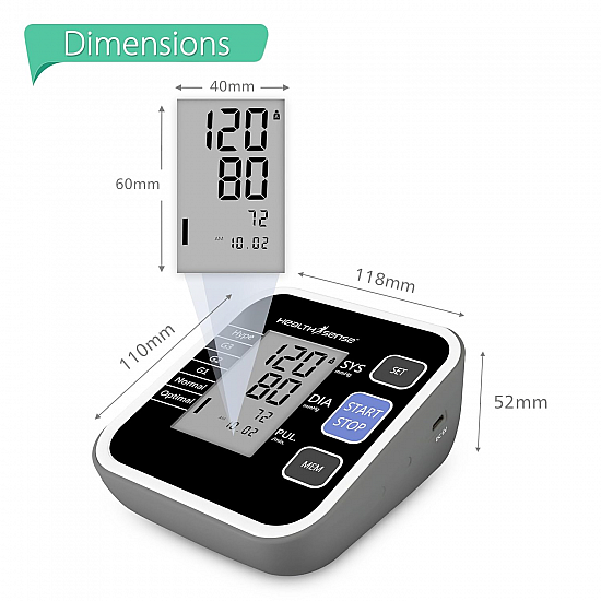 HealthSense Heart-Mate Digital BP Monitor BP-120  Blood Pressure Monitor