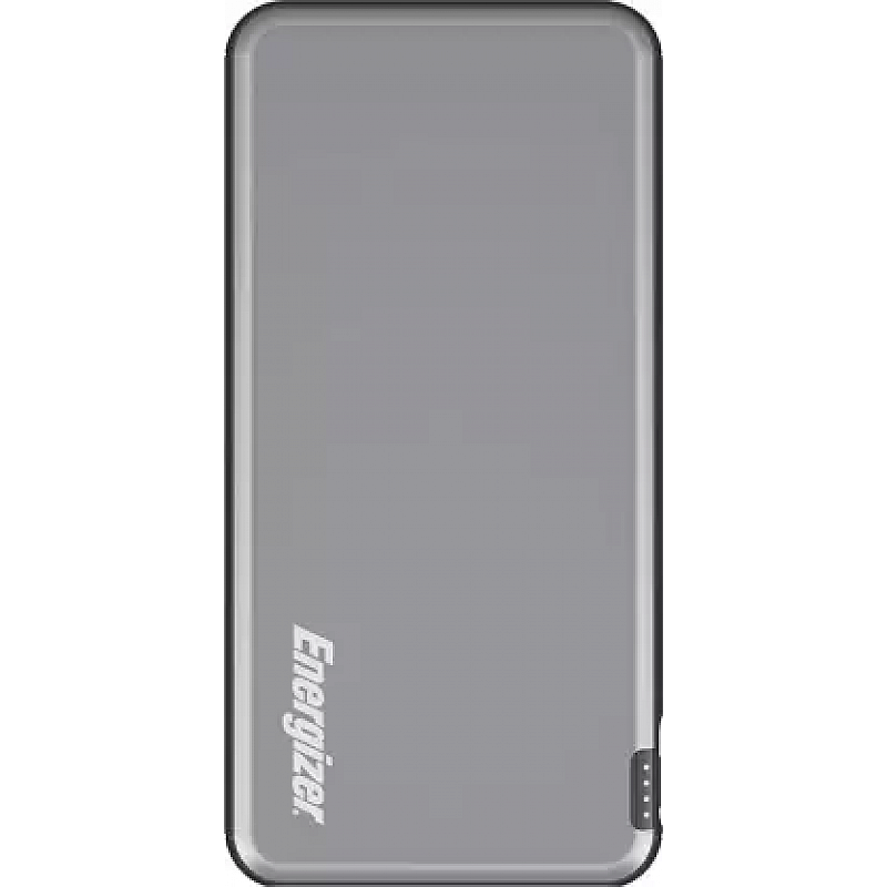 Energizer 10000 mAh Power Bank 10 W, Fast Charging-Grey, Lithium Polymer