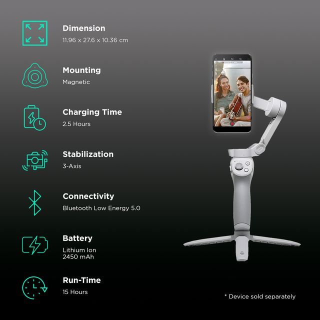 DJI OM 4 SE - Handheld 3-Axis Smartphone Gimbal Stabilizer DJI OM 4 SE - Handheld 3-Axis Smartphone Gimbal Stabilizer