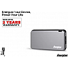 Energizer 10000 mAh Power Bank 10 W, Fast Charging-Grey, Lithium Polymer