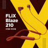 FLiX (Beetel) Blaze 210 Wireless BT v5.0 InEar Neckband with inbuilt Mic (Red)