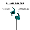 Wings Elevate, Smooth Silicon Neckband, Bluetooth 5.0 Wireless in Ear Earphones with Mic Teal