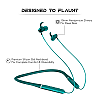 Wings Elevate, Smooth Silicon Neckband, Bluetooth 5.0 Wireless in Ear Earphones with Mic Teal