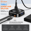Tukzer USB C Hub Ultra-Slim USB-C Superspeed Adapter with 4 USB 3.0 Ports USB Type C Tukzer USB C Hub Ultra-Slim USB-C Superspeed Adapter with 4 USB 3.0 Ports USB Type C