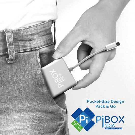 PiBOX India USB C to HDMI Adapter Aluminium Type C 