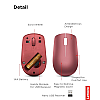 Lenovo 530 Wireless Mouse Ambidextrous, Ergonomic Mouse  (Cherry Red) 