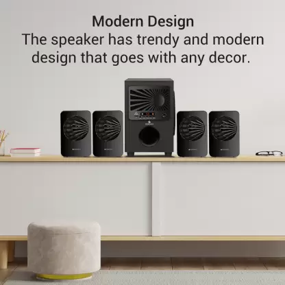 Zebronics Zeb-Sunshine 4.1 Multimedia Speaker with Bluetooth Supporting,USB,mSD,AUX,FM and Remote Control-(Black) Zebronics Zeb-Sunshine 4.1 Multimedia Speaker with Bluetooth Supporting,USB,mSD,AUX,FM and Remote Control-(Black)
