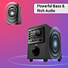 Zebronics Zeb-Sunshine 4.1 Multimedia Speaker with Bluetooth Supporting,USB,mSD,AUX,FM and Remote Control-(Black)