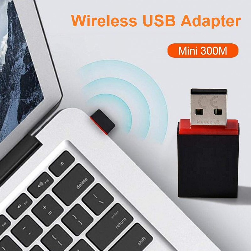 Tenda U3 Mini Wireless N Adapter (Black)