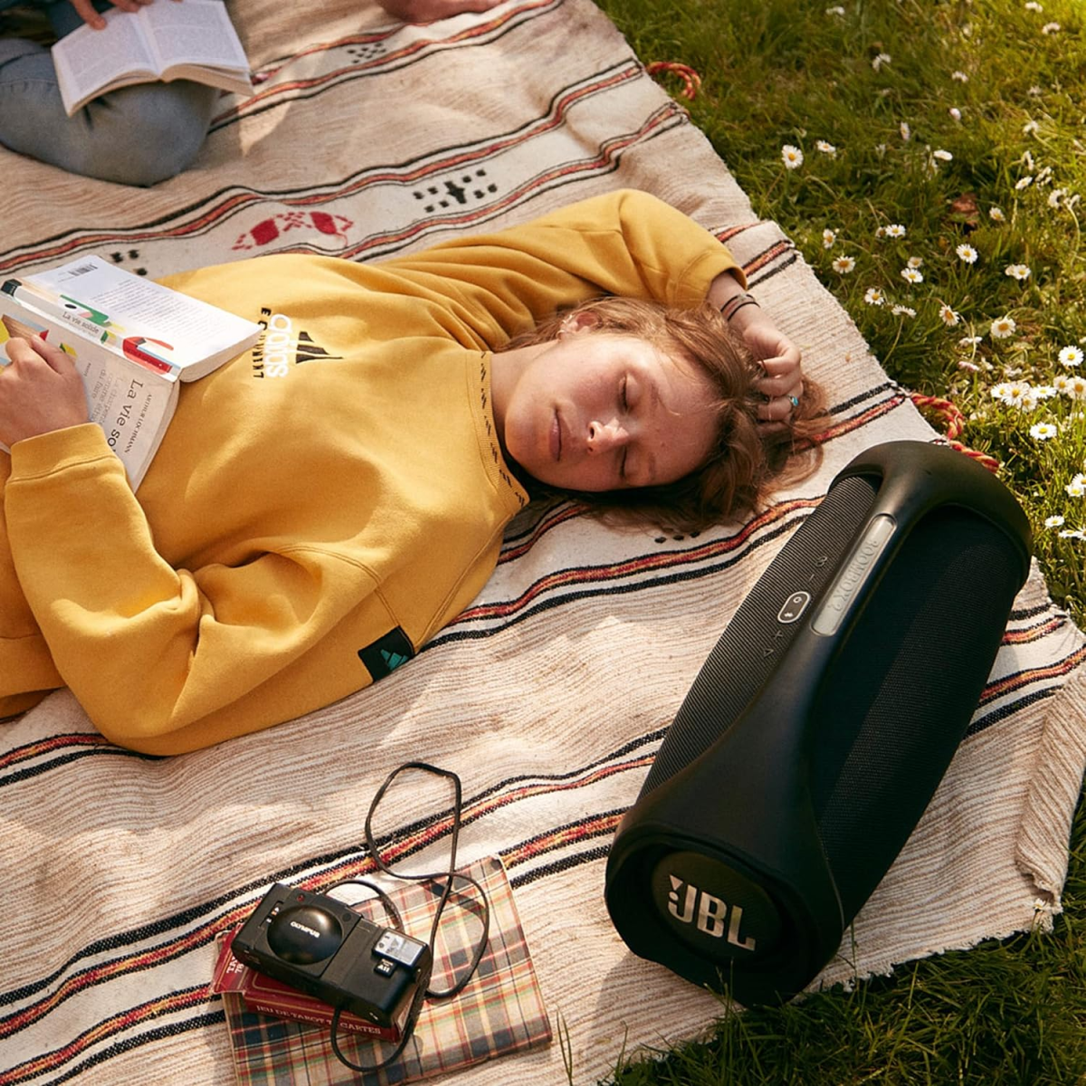 JBL Boombox, Wireless Portable Bluetooth Speaker with Massive 24Hrs Playtime, Monstrous Sound