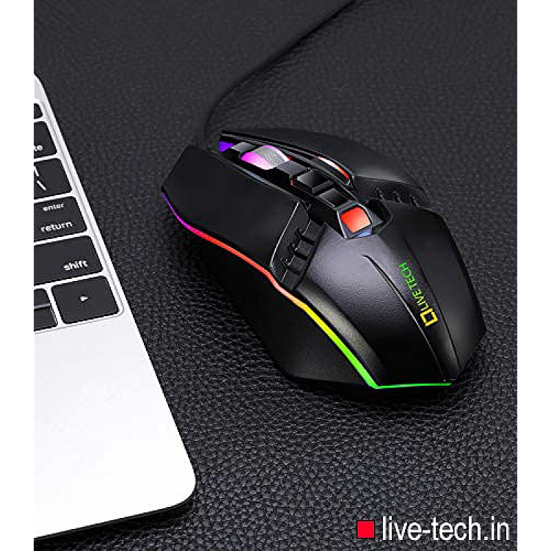 Live Tech Evon Wired Gaming Combo with LED Backlit USB Keyboard and Mouse