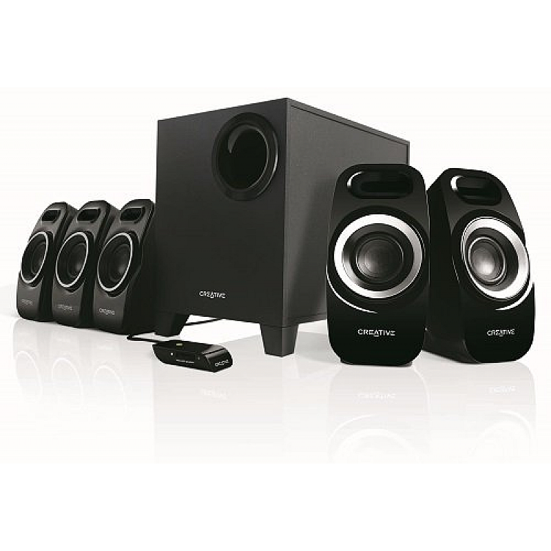 Creative Inspire T-6300 5.1 Multimedia Speaker System (Black) 