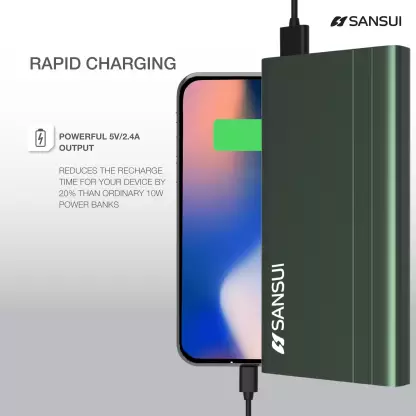 Sansui 10000 mAh Power Bank (12 W, Fast Charging) Sansui 10000 mAh Power Bank (12 W, Fast Charging)