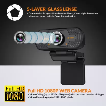 Tizum ZW81 Full HD 1080p Webcam Web Camera for PC Mac Laptop MacBook Wide Angle Tizum ZW81 Full HD 1080p Webcam Web Camera for PC Mac Laptop MacBook Wide Angle