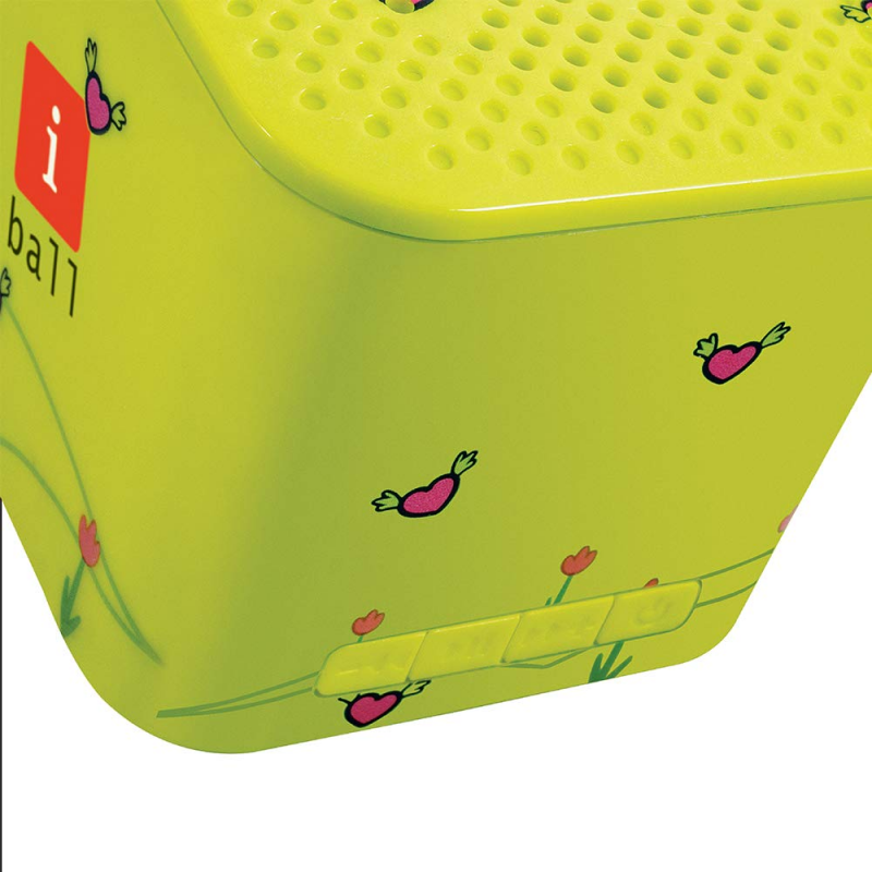 iBall Musi Kids - Wireless Mini Bluetooth Speakers for Kids (Fluorescent Yellow) 