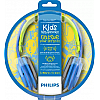 Philips Audios SHK2000BL Kids Headphone, Ergonomic,Adjustable, with (Blue/Green) 