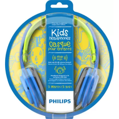 Philips Audios SHK2000BL Kids Headphone, Ergonomic,Adjustable, with (Blue/Green) Philips Audios SHK2000BL Kids Headphone, Ergonomic,Adjustable, with (Blue/Green)
