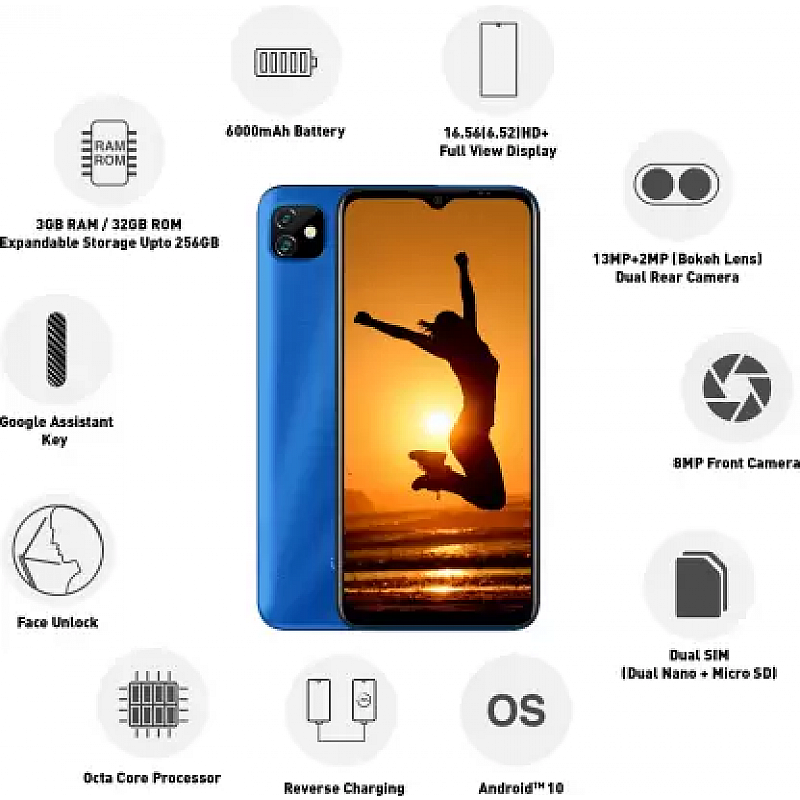 GIONEE Max Pro (Blue 3 GB RAM 32 GB Storage