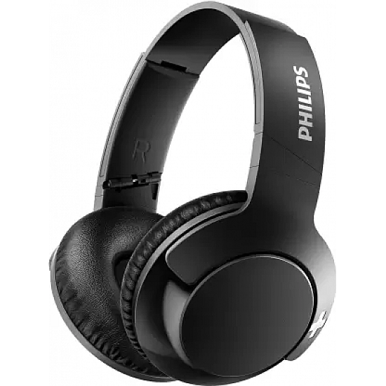 Philips Bass+ Bluetooth Headset SHB3175BK with Mic, 12 Hrs of Playtime (Black)