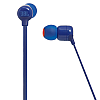 JBL Tune 110BT by Harman Pure Bass in-Ear Wireless Headphone with Quick Charging and Voice Assistant (Blue) 