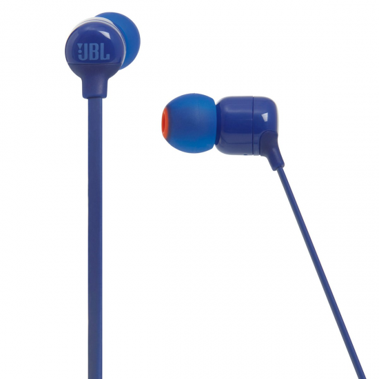 JBL Tune 110BT by Harman Pure Bass in-Ear Wireless Headphone with Quick Charging and Voice Assistant (Blue) 