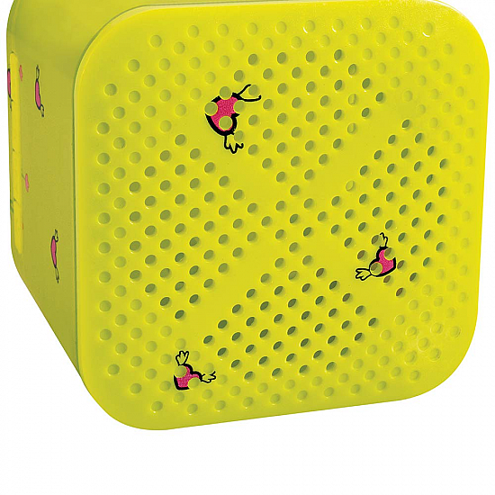 iBall Musi Kids - Wireless Mini Bluetooth Speakers for Kids (Fluorescent Yellow) 