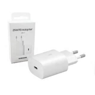 SAMSUNG Original 25W, Type C Power Adaptor compatible for all Samsung Devices (Super Fast Charge 3.0) (White) SAMSUNG Original 25W, Type C Power Adaptor compatible for all Samsung Devices (Super Fast Charge 3.0) (White)