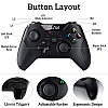 Claw shoot wireless 2.4ghz usb gamepad controller for pc supports windows xp/7/8/10 with rubberized textured grip and dual vibration motors 