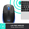 Logitech M190 Wireless Mouse ,Full Size Ambidextrous Curve Design (Blue)