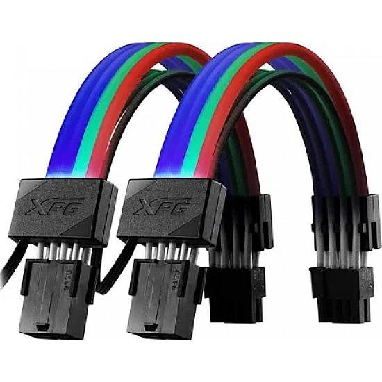 XPG Prime ARGB Extension Cable 8pin VGA Connector, Patented Ultra Dense Optical Fiber, Support Control Software 