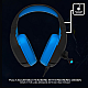 Ant Esports H530 Multi-Platform Pro RGB LED Wired Gaming Headset (Black - Blue )