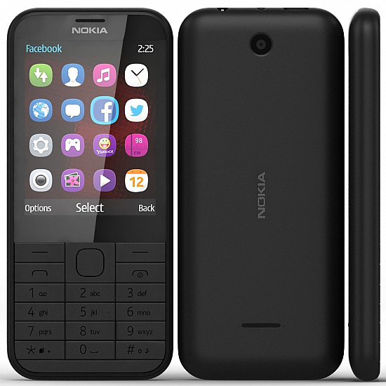 Nokia 225 (Dual SIM, Black)