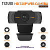 Tizum HD 720p Webcam, Manual Focus, Widescreen Viewing Angle, Auto Light Correction 