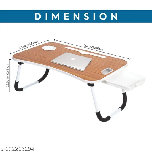 Callas Multipurpose Foldable Laptop Table with Cup Holder Study Table and Bed Table Callas Multipurpose Foldable Laptop Table with Cup Holder Study Table and Bed Table
