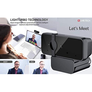 Live Tech Meet Webcam with Digital Microphone, Plug and Play USB Streaming Camera Live Tech Meet Webcam with Digital Microphone, Plug and Play USB Streaming Camera
