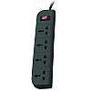 Belkin Essential Series 4-Socket Surge Protector Universal Socket with 5ft Heavy Duty Cable Grey 