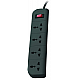 Belkin Essential Series 4-Socket Surge Protector Universal Socket with 5ft Heavy Duty Cable Grey 