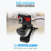 Zebronics Zeb-Crystal Clean Web Camera with USB Powered, 3P Lens, Night Vision and Built-in Mic