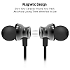 pTron Intunes Pro Magnetic in-Ear Wireless Bluetooth Headphones with Mic - (Gray)