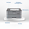 Brother HL-L2321D Single-Function Monochrome Laser Printer with Auto Duplex Printing Refurbished